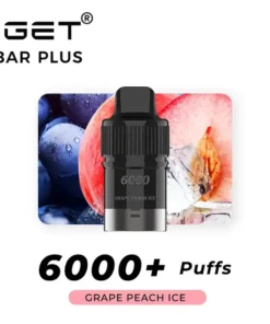 IGET Bar Plus Pod 6000 Grape Peach Ice