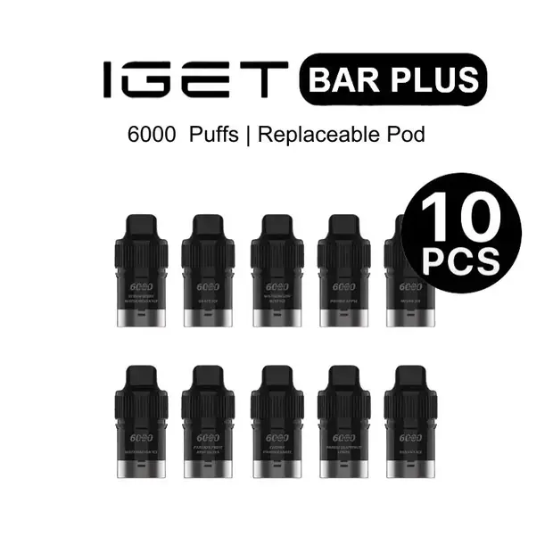 IGET Bar Plus Pod Mixed 10-Pack