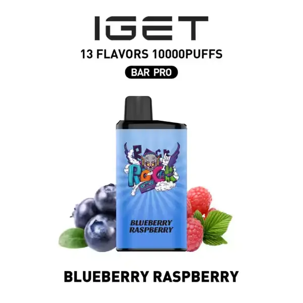 IGET Bar Pro 10000 Blueberry Raspberry