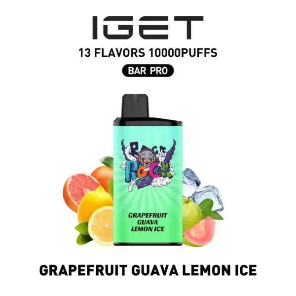 IGET Bar Pro 10000 Grapefruit Guava Lemon Ice