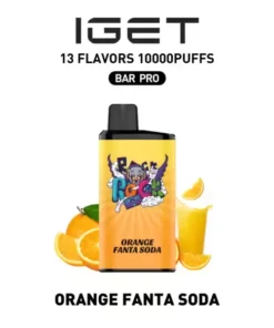 IGET Bar Pro 10000 Orange Fanta Soda