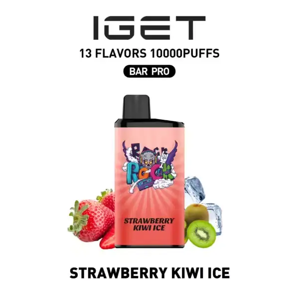 IGET Bar Pro 10000 Strawberry Kiwi Ice