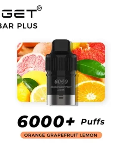 IGET Bar Plus Pod 6000 Orange Grapefruit Lemon