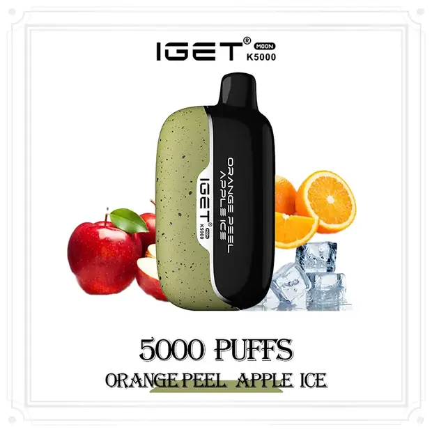 IGET Moon 5000 Orange Peel Apple Ice
